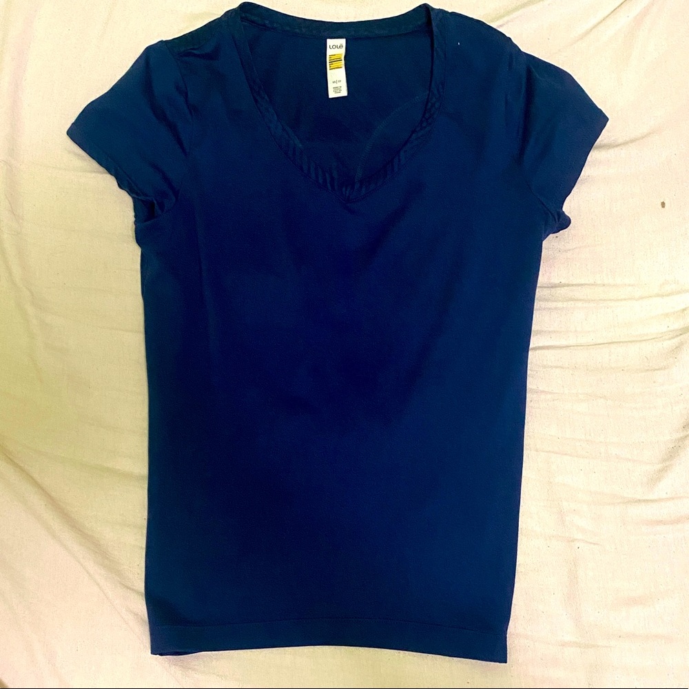 Lole navy blue t-shirt, xs